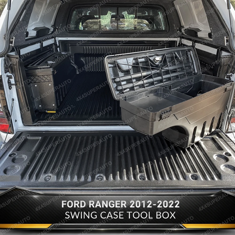 Tailgate Swing Case Storage Tool Box for Ford Ranger T6 T7 T8