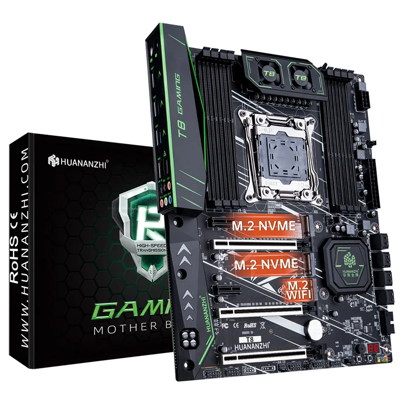 HUANANZHI X99 T8 PC Motherboard DDR3 Ram ATX Gaming Board PC Motherboards Support LGA211-3 Pin Series Processors