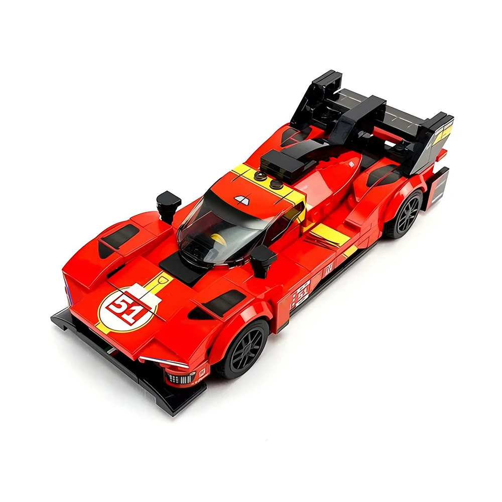 313PCS MOC Speed ​​Champion Le Mans Rally Champion Sports Car City Car Model DIY Building Blocks Children's Toy Birthday Gift