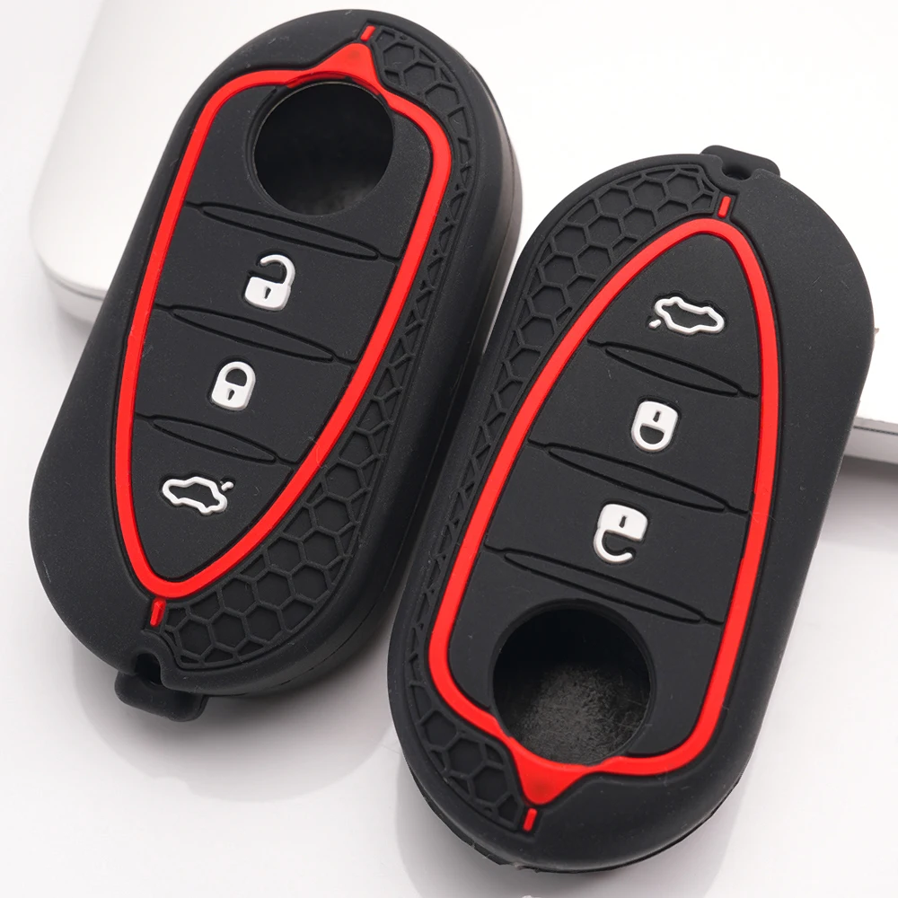 Key Case Cover For Alfa Romeo Giulietta MiTo 159 Brera Spider Giulia Stelvio GT 147 156 166 4C Tonale Precise Fit Full Coverage