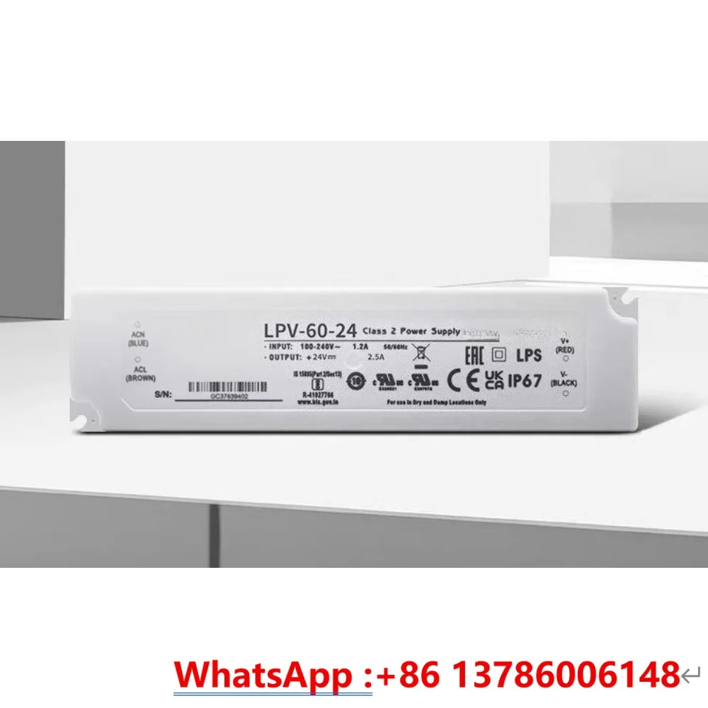LPV-60-24 Outdoor IP67 rainproof switching power supply LED light with lighting 24V2.5A