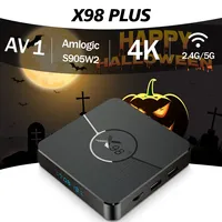 X98 Plus TV Box Android11 Amlogic S905W2 Quad Core  AV1 BT 2.4G 5G Wifi 4K HDR Video Media Player Smart Set Top Box