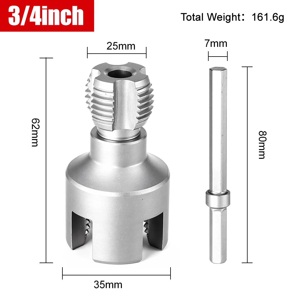 PPR Lifti Boor Stap Socket Waterleiding Binnengat Boor Pijp Expander Gat Opener Kernboren Voor Waterleiding Ruimen