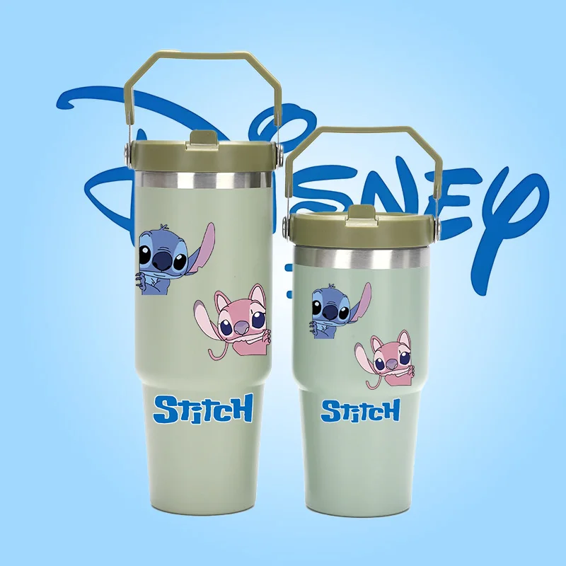 Disney Cartoon Stitch 30oz 20oz Portable Car Cup 304 Stainless Steel Insulated Cup for Cooling Outdoor Portable Ice King Cup
