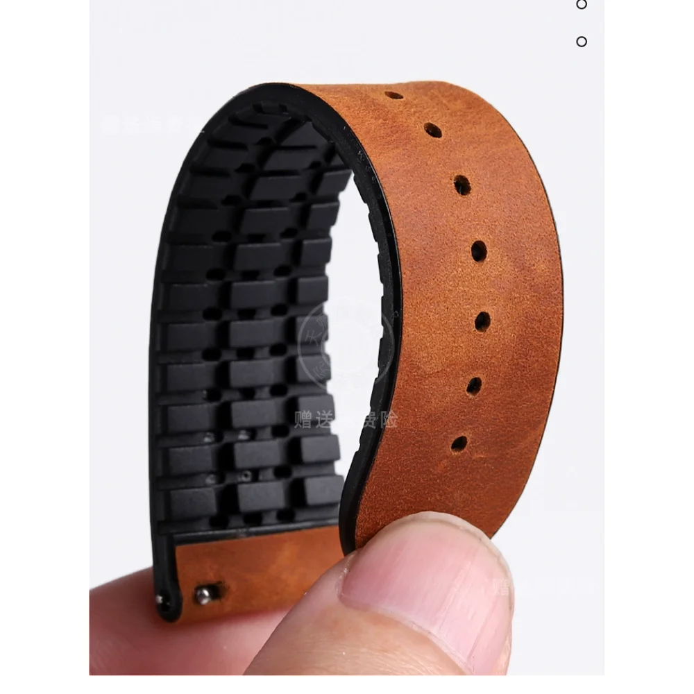 20 мм 22 мм быстросъемный кожаный силиконовый ремешок для часов Tudor Rolex Omega seiko Longines Tissot Huawei ретро ремешок для часов