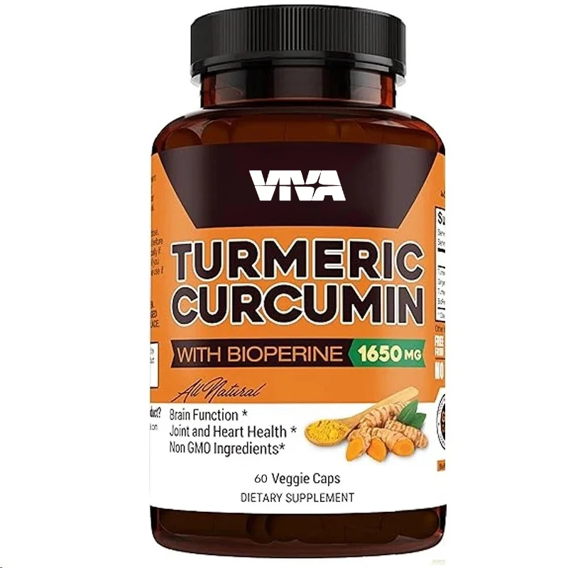 

Turmeric Curcumin With Pepper Capsules - Natural Joint And Support, 95% Standardized Curcumin - Non Gmo, Gluten Free