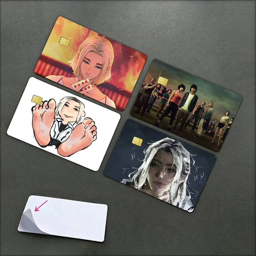 A-Alice in B-Borderland   Waterproof Film Skin Cover Credit Card Stickers Debit Front Bank Bus Pass