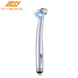 EYY Dental High Speed Handpiece Triple Water Spray Torque LED Push Button 4/2 Holes Panamax Style Dentist Tips Air Turbine