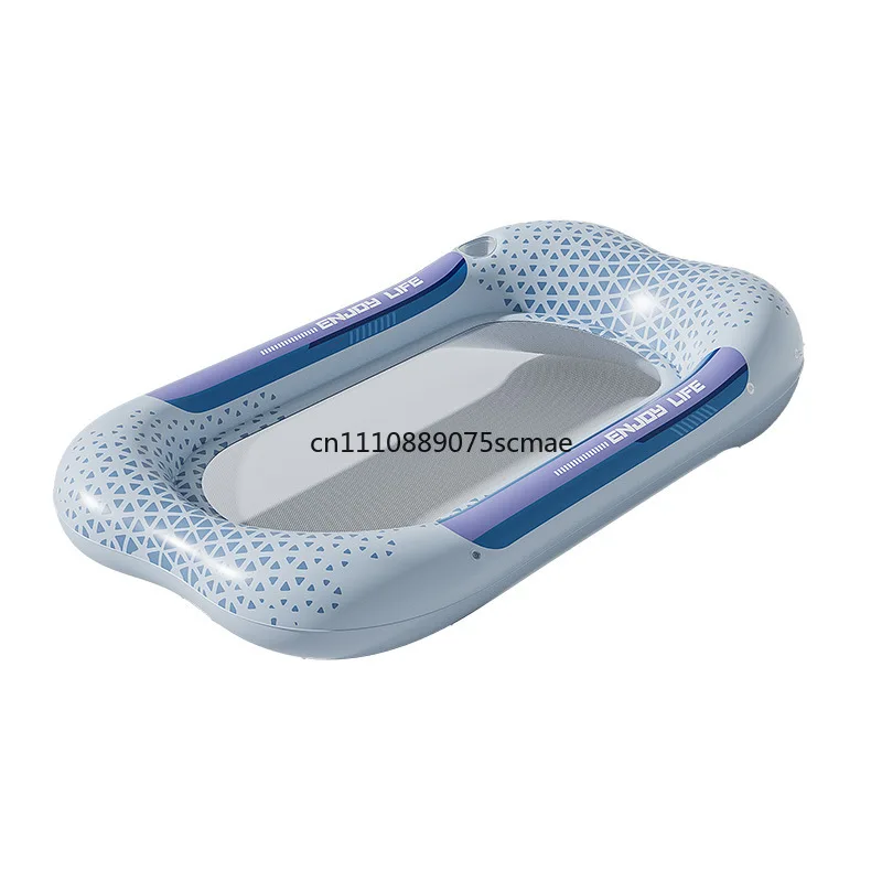 Inflatable floating bed tanning pool beach lounge chair adult outdoor floating row foldable pvc