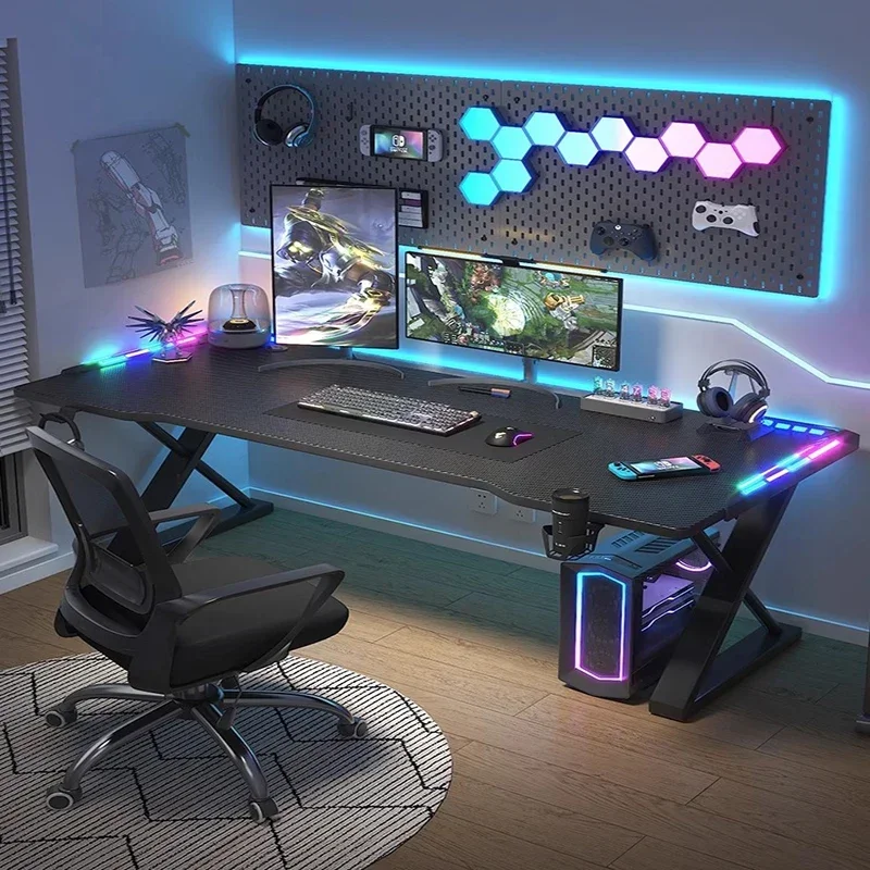 

Gaming Laptop Room Desks Gamer Study Standing Storage Desk Table Computer Accessories De Lit Workbench Scrivania Tavolo Tables