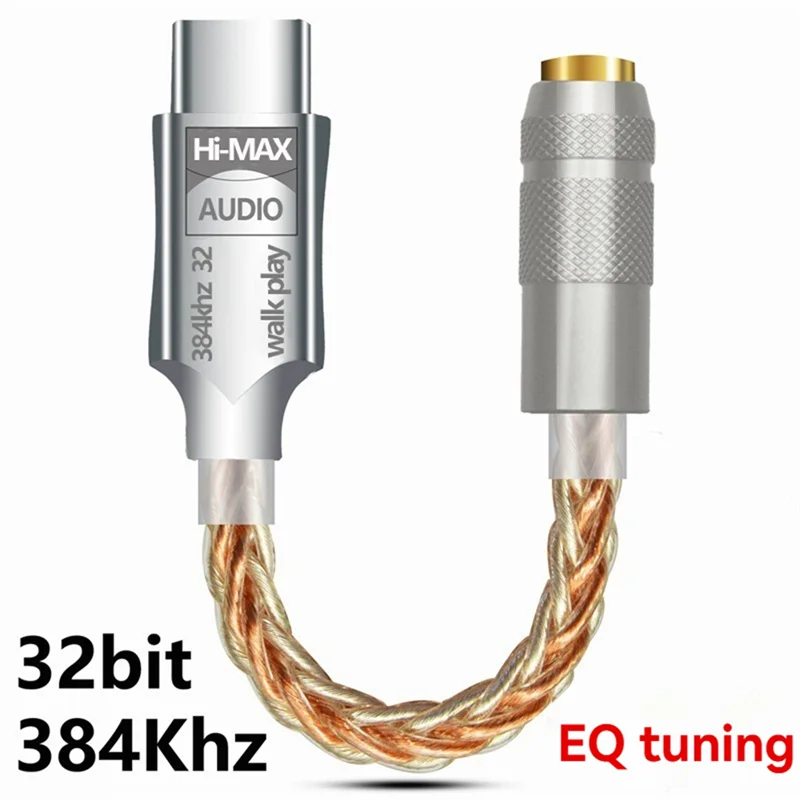 ABMF-نوع C إلى 3.5 مللي متر Hifi DAC سماعة محول USB C محلل شفرة سمعي أمبير محول CB1200AU كارت الصوت فك التشفير الرقمي