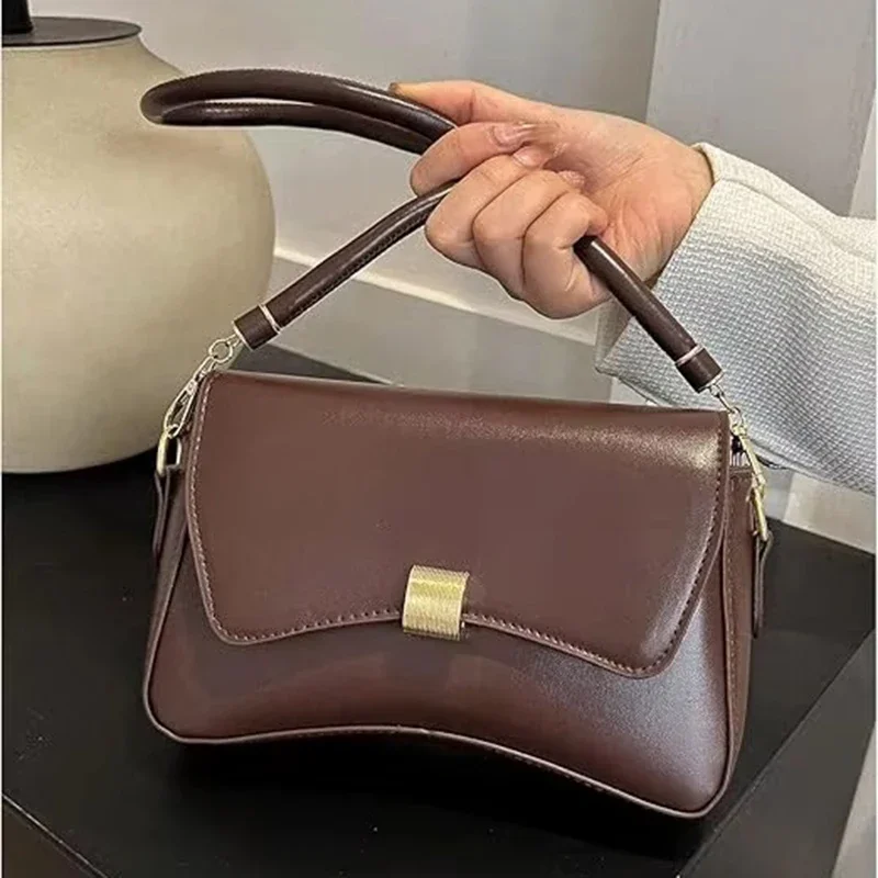 Fashion Shoulder Bag for Women PU Leather Square Bags Removable Strap Large Capacity Handbags Women's Purses Ladies Gift
