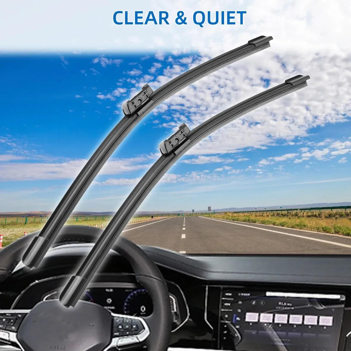 2PCS For Opel Crossland X 2016-2019 26" 16" Front Wiper Blades Windshield Windscreen Window Cutter Accessories 2017 2018 2019 6
