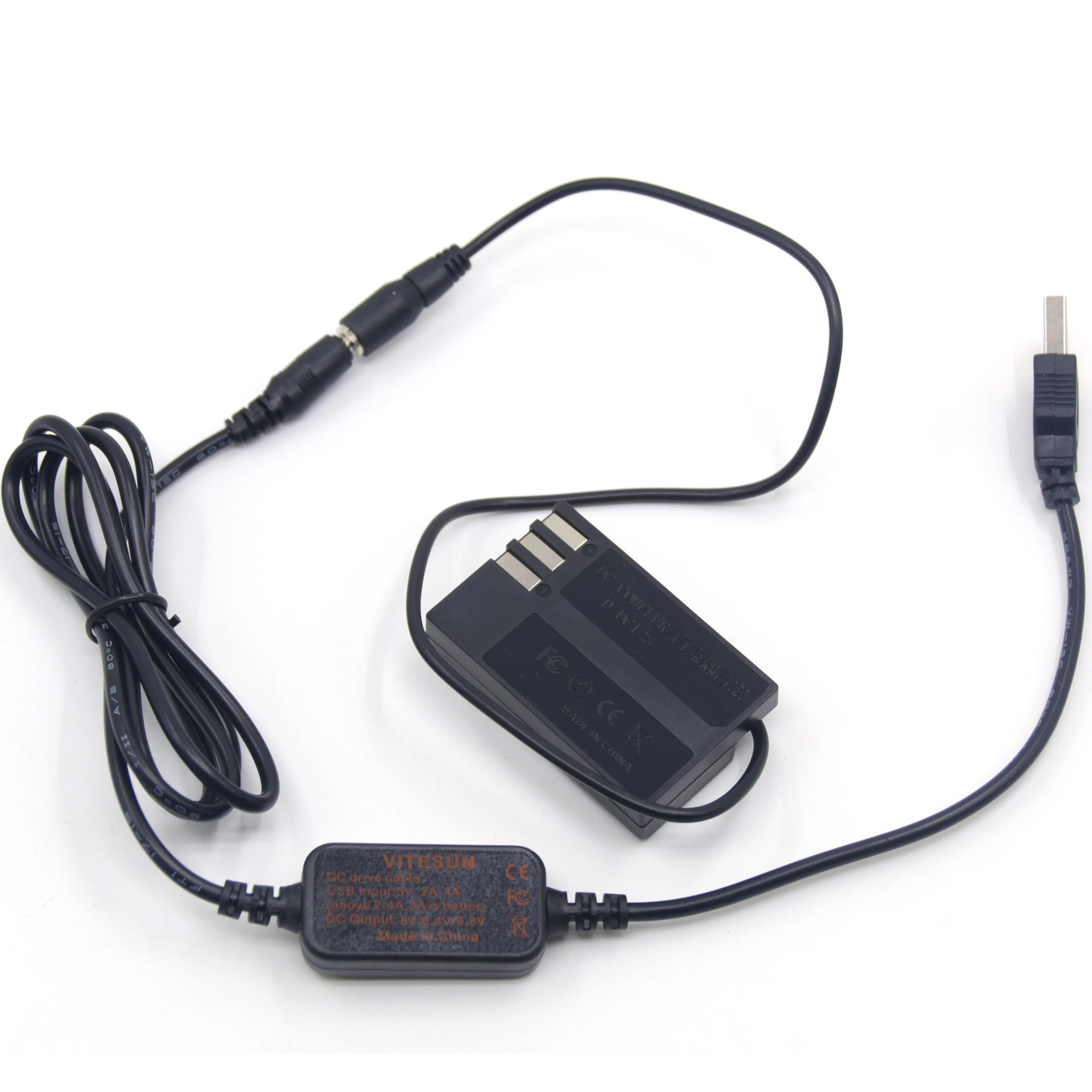 USB Power Charger K-AC128 Cable D-LI109 Dummy Battery D-DC128 DC Coupler for Pentax K-70 K-50 K-30 K-R K-2 K-S1 K-S2 Camera