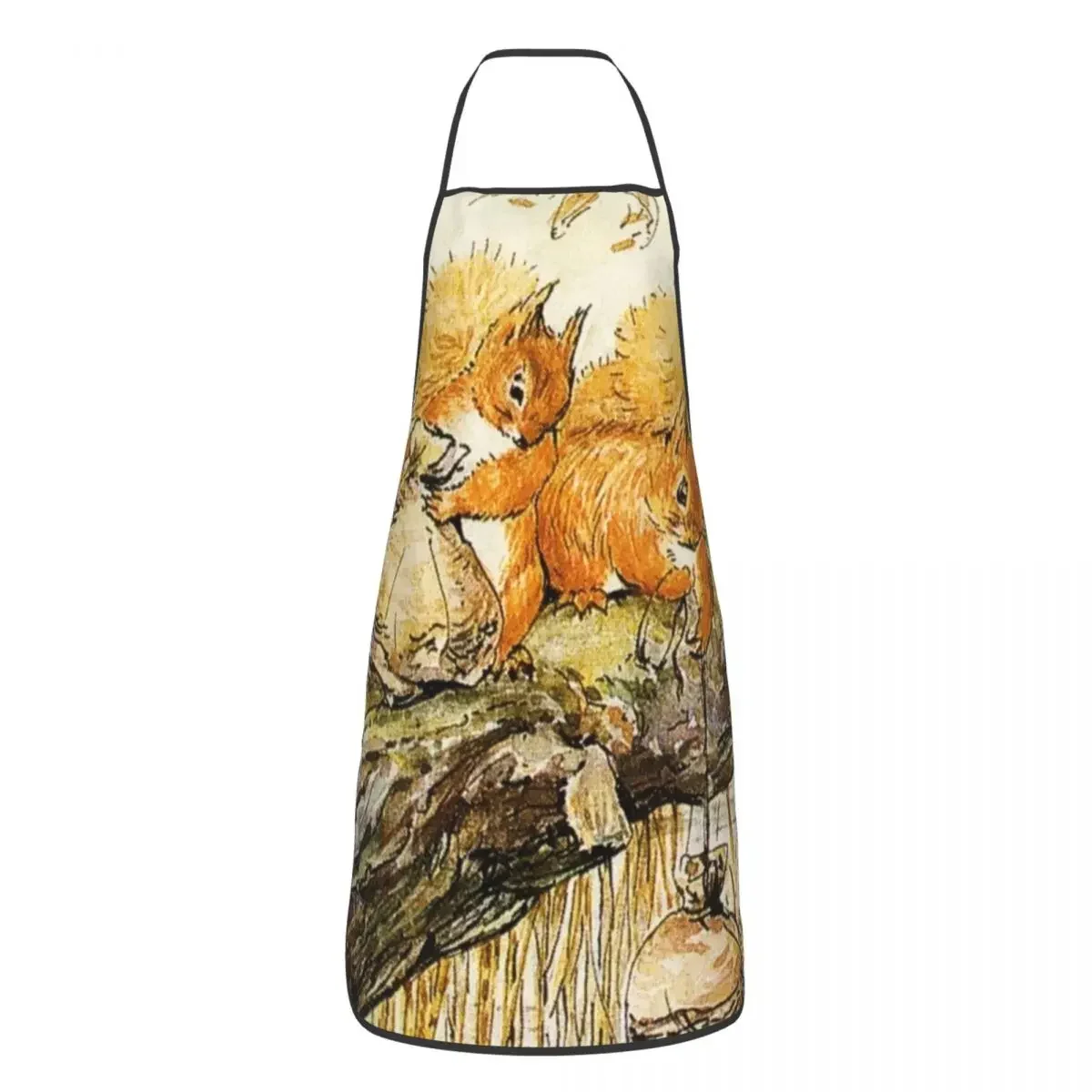 Squirrel Nutkin. Beatrix Potter Apron Chef Cooking Cuisine Tablier Waterproof Bib Kitchen Cleaning Pinafore for Women Men