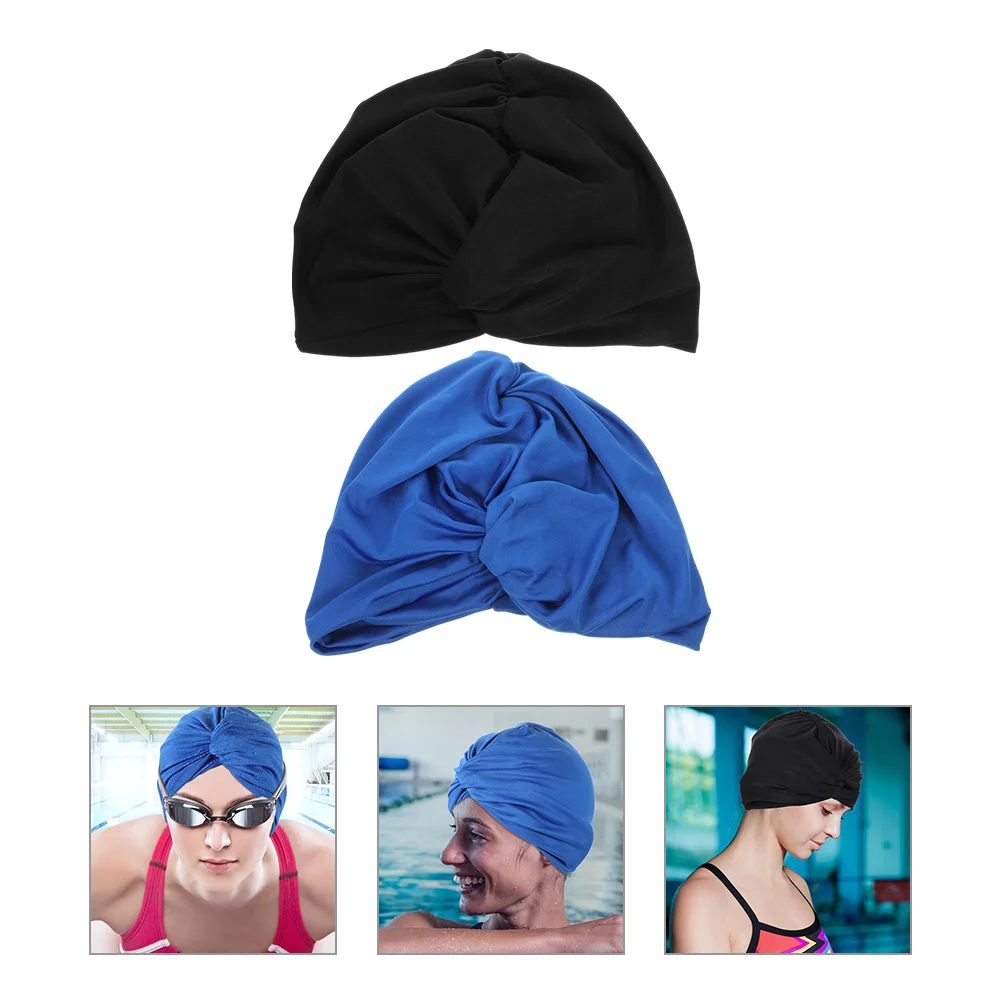 Gorro de baño para mujer, gorro de baño para adulto, gorro de natación para mujer, gorro de baño para adulto, 2 uds.