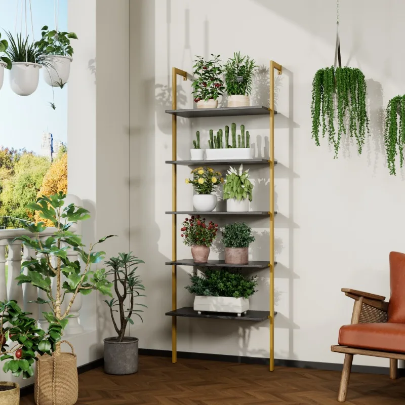 Multi Tier Metal Plant Stand Indoor Outdoor Flower Pot Display Shelf for Home Garden Balcony Multiple Plants Storage Rack