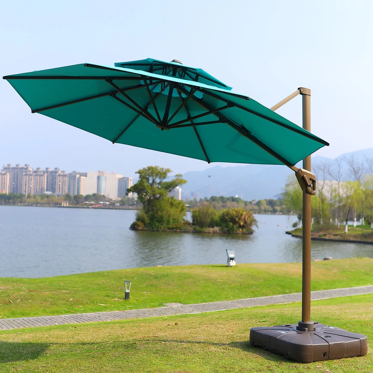Outdoor umbrella Courtyard Outdoor shop entrance tent Roman stall Commercial large sun umbrella
