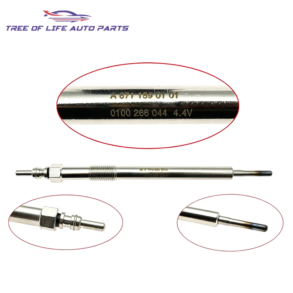 4Pcs Heater Glow Plugs For SSANGYONG ACTYON SPORTS I 2.0 Xdi 2011 2012 2013 2014 2015 2016 2017 2018 2019 2020 2021