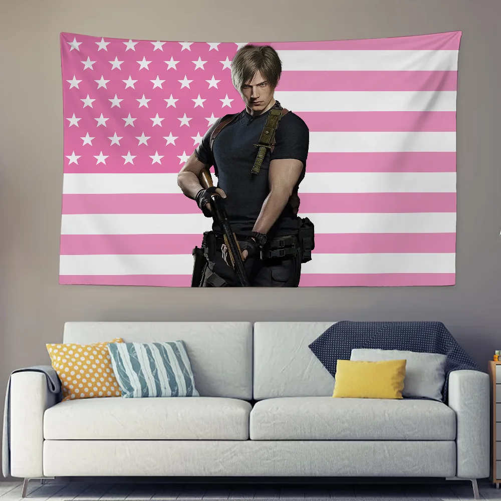 Leon Kennedy Wall Tapestry Res - Board Game Resident Evil 评论和价格