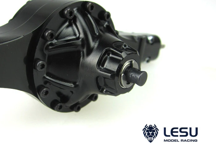 RC 1/14 LESU Differential-Hebelantrieb-Hinterachse für Tamiya Hydraulikbagger, Lader, Muldenkipper für VOLVO Tripper DIY-Teile – Detail 4