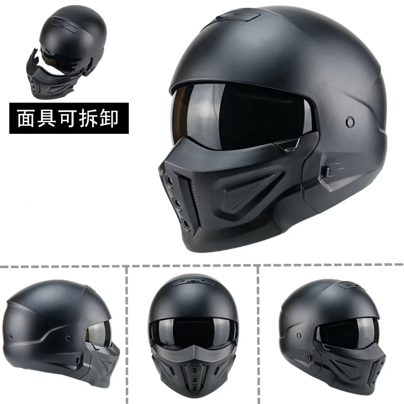 

Retro Motorcycle Scorpion Helmet Nitrinos Kask Vintage Combination Helmet Capacete De Moto Cruiser Casco Moto Casque Moto 368