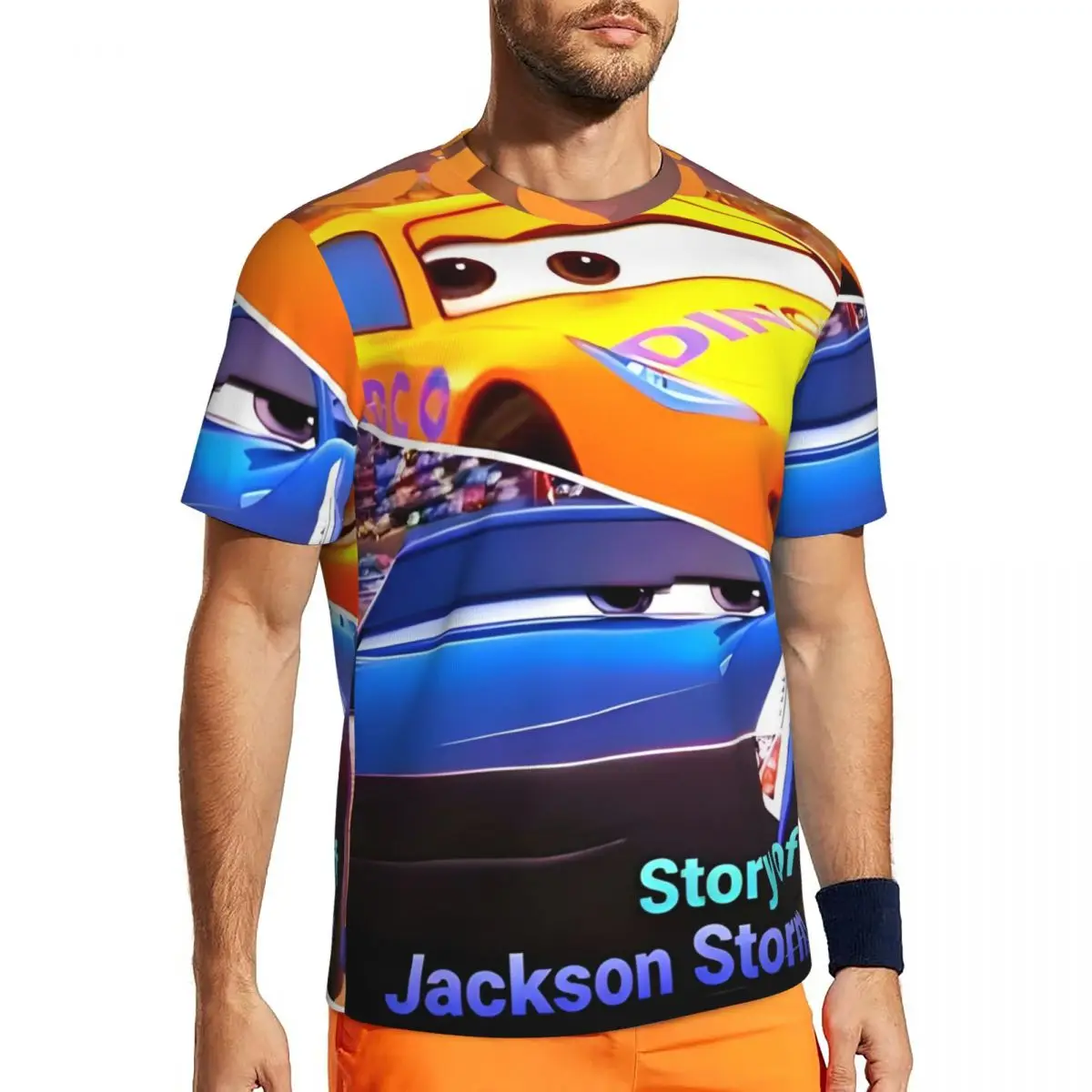 

Pixar Lightning McQueen Cars Cartoon T Shirt Man Vintage Sportswear T-Shirts Breathable Harajuku Tees Graphic Oversized Tops