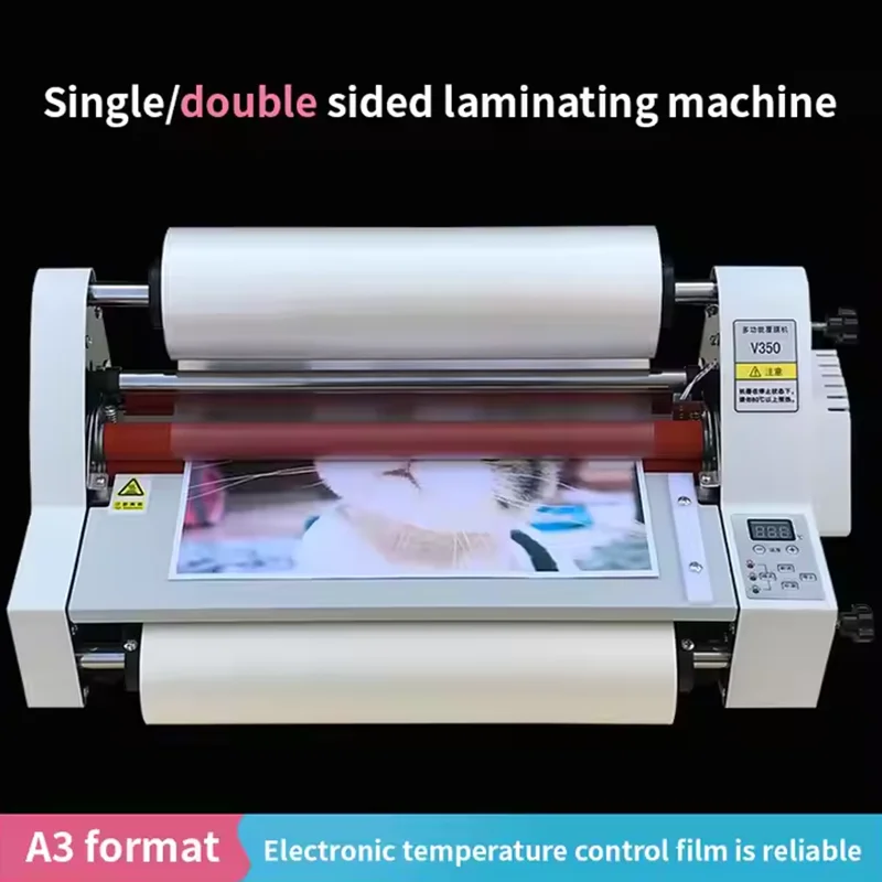 Máquina de laminação quente e fria automática a3 grande de dupla finalidade v350 máquina de laminação térmica de face única/dupla direto da fábrica