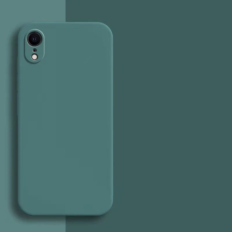 Luxus Quadratische Flüssigkeit Silikon Fall Für iPhone XR Fall Für iPhone XS Max Abdeckung iphone X R XS Max Kamera Schutzhülle Telefon Abdeckung