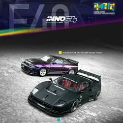 INNO 1:64 SKYLINE 2000 GT-R (R33) NISMO 400R LBWK F40 negro mate HK Toycar Salon 2023