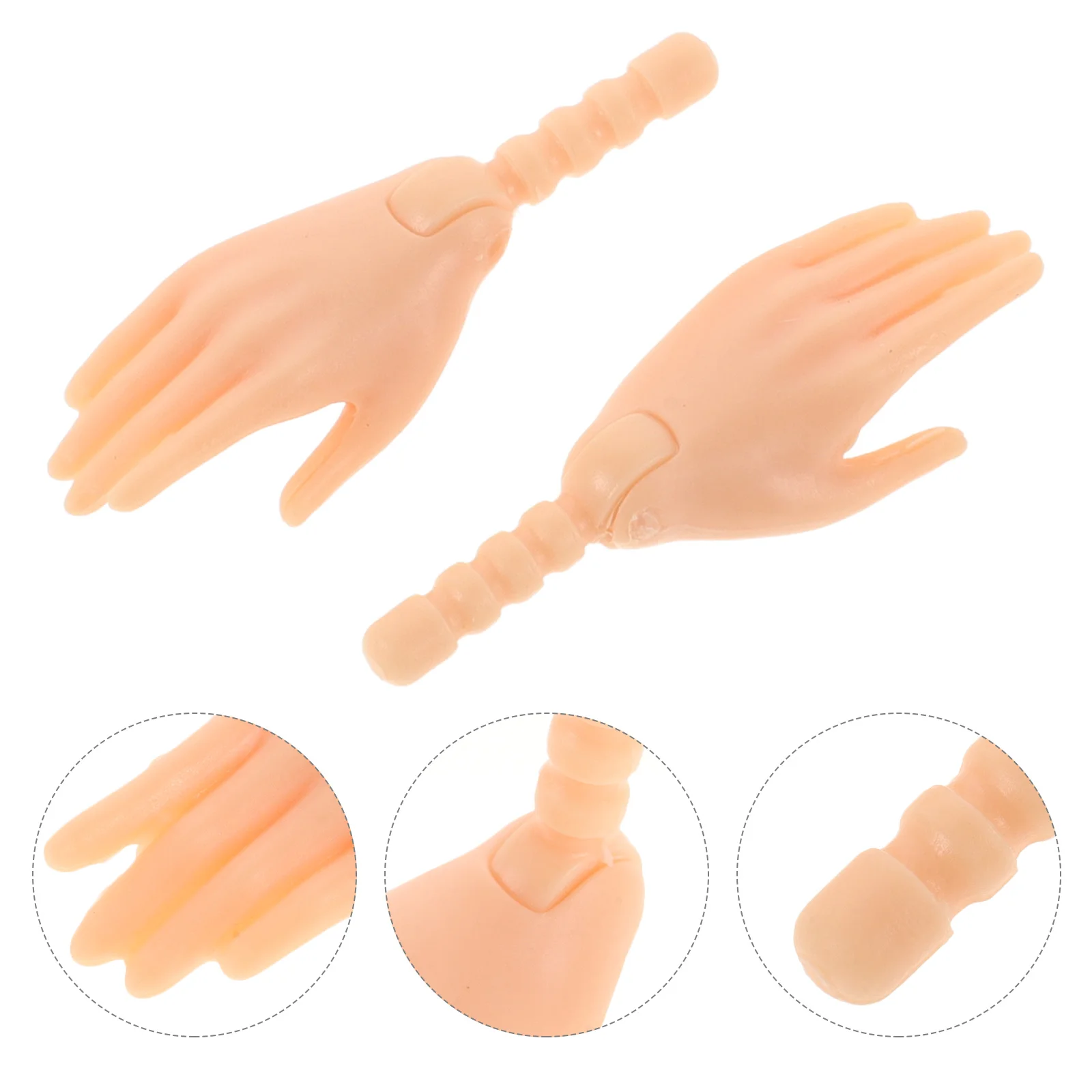 

10 Pairs Joint Accessories Hand Parts Hands Replacements Toys Realistic Bjd Mini Baby Fake Little