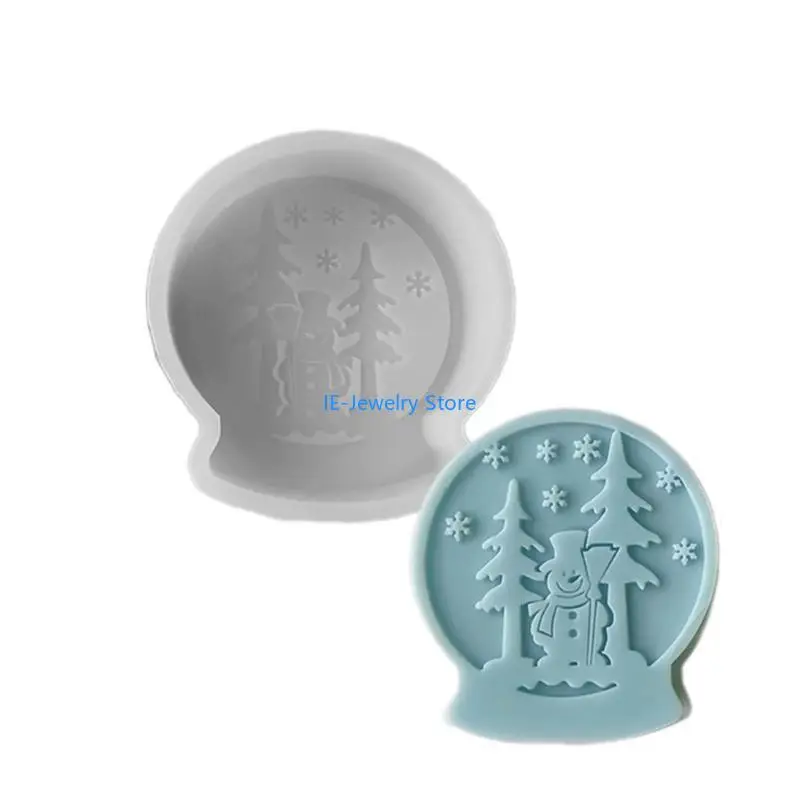 

W8KF Versatile Silicone Christmas Theme Mold Festive Crafting Mould Soap Molds