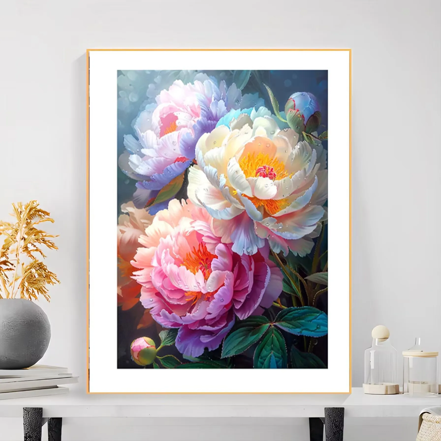 Peony Flowers Print… - image