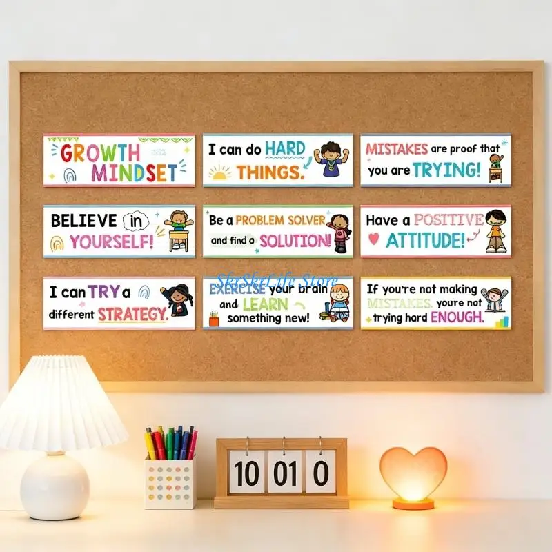 E65E Confezione poster decorativi per classe. Poster didattici per le scuole elementari con divertenti disegni numeri
