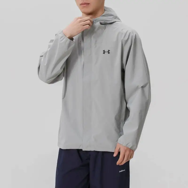 Under Armour Men's Sportswear Fitness Training Trendy Fashion Woven Hooded Jacket 1376066-069 3