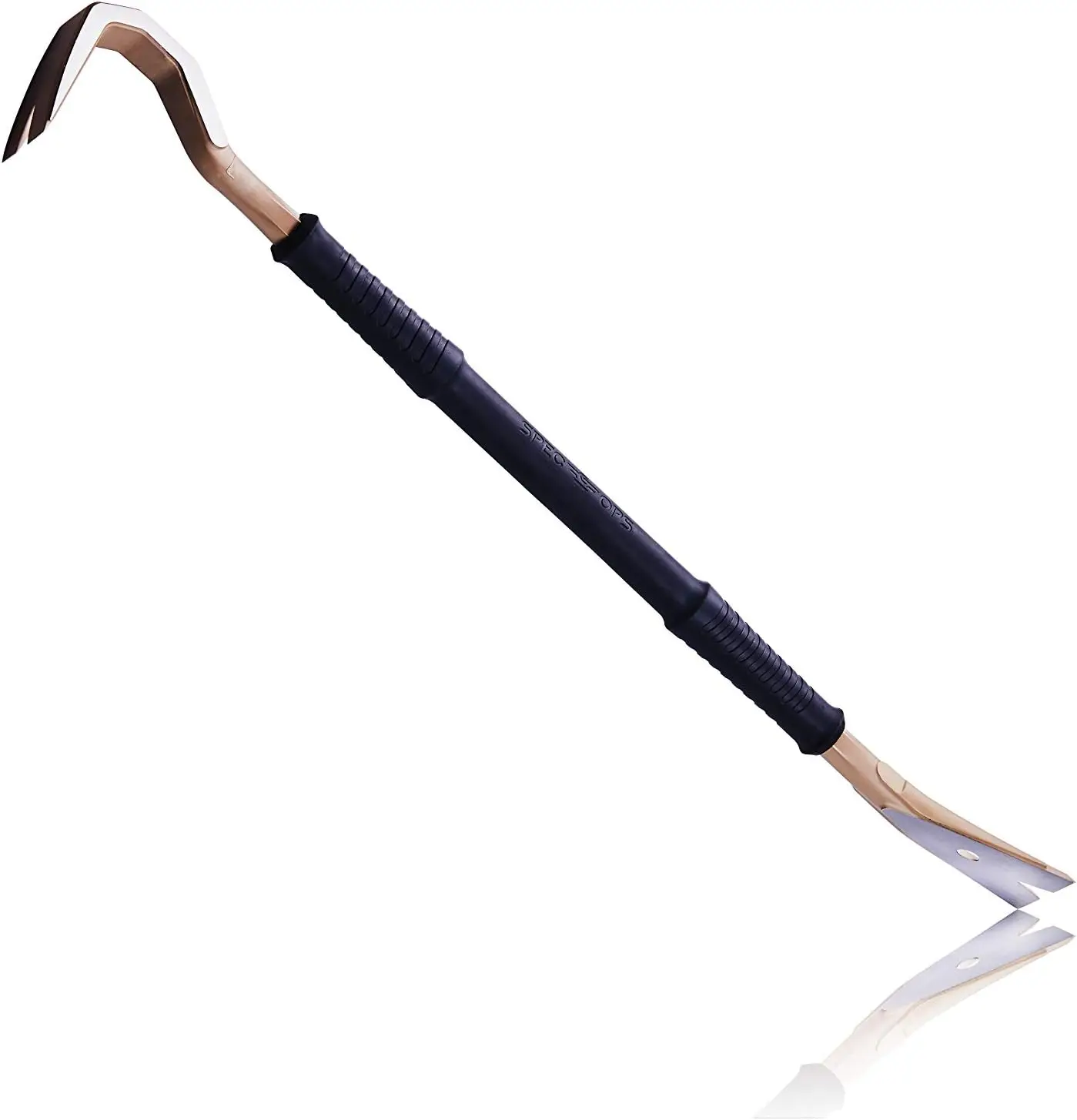

30" Heavy-Duty Wrecking Crowbar with Teardrop Nail Puller, High-Carbon Steel, Supports Veterans