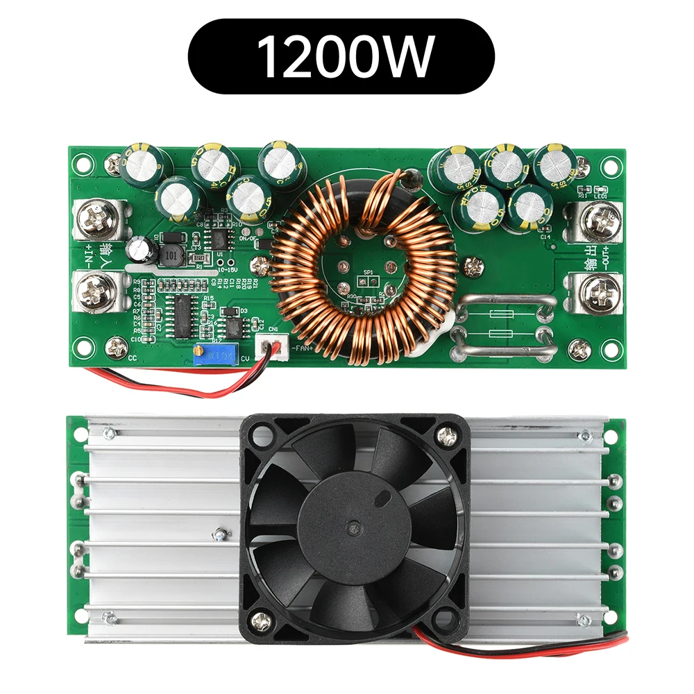 DC 15~90V to 2.5~72V Step Down Module 1200W/1500W Synchronous Rectification High-Power Step-Down Power Supply Adjustable Voltage