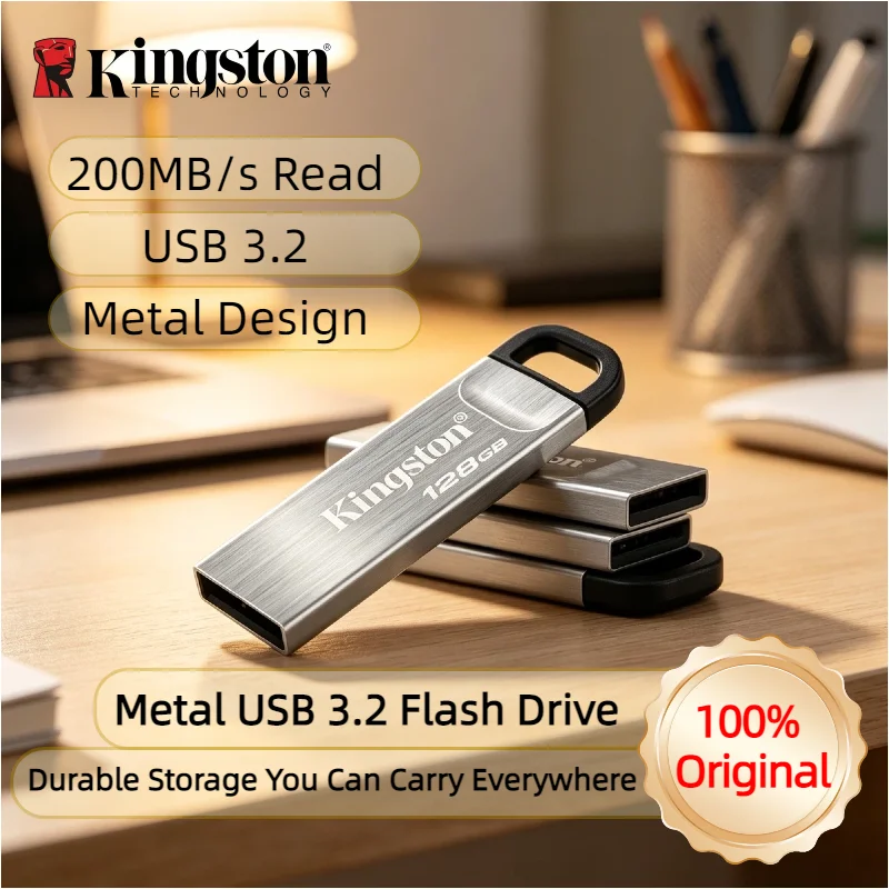Kingston DataTraveler Kyson 64GB USB3 2 Gen1 Flash Drive 200MB Read For Desktop PC Computer Pro Core Speed Max New Ultra