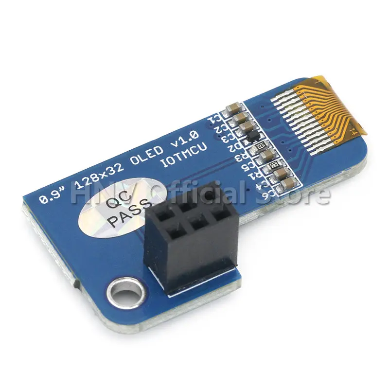 0,91 inch OLED 128x32 I2C IIC SSD1306 blauwe OLED-displaymodule voor RPI Raspberry Pi 1, B+, Pi 2, Pi 3 en Pi Zero