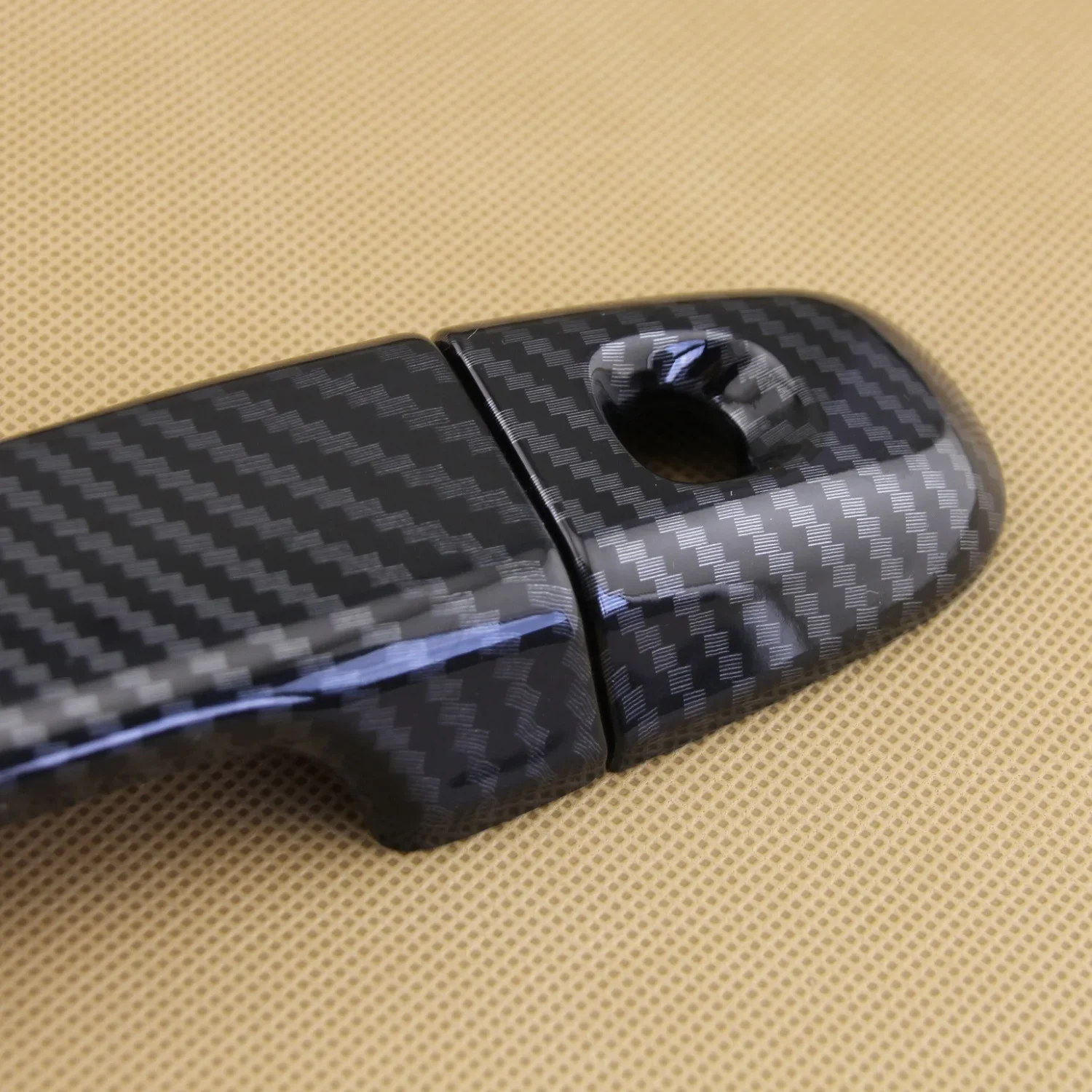 Carbon Fiber Door Handle Cover Trims For Subaru Forester Crosstrek XV Impreza w/ Keyless Entry