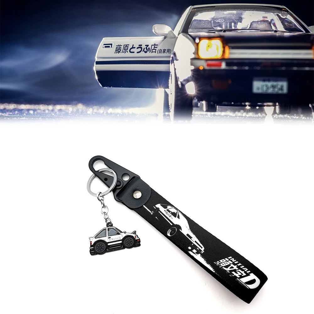 JDM Racing Tag Keychain Pendant Motorcycle Clip Key Rings Key Chain Keyring Holder Auto Accessories Initial D Fujiwara Tofu Shop