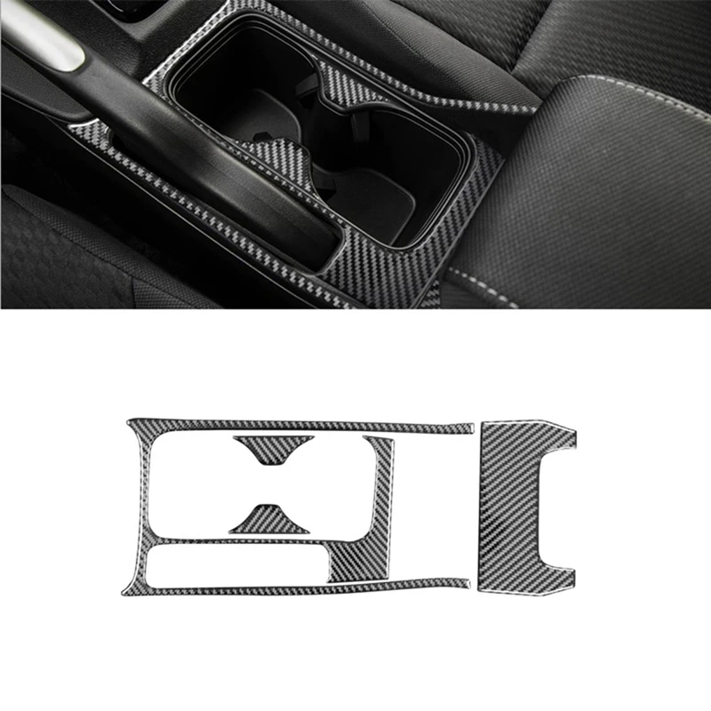 

Углеродное волокно для Honda Civic 9th 2012-2015 центральная консоль, подстаканник, крышка, отделка, аксессуары для интерьера, левый руль