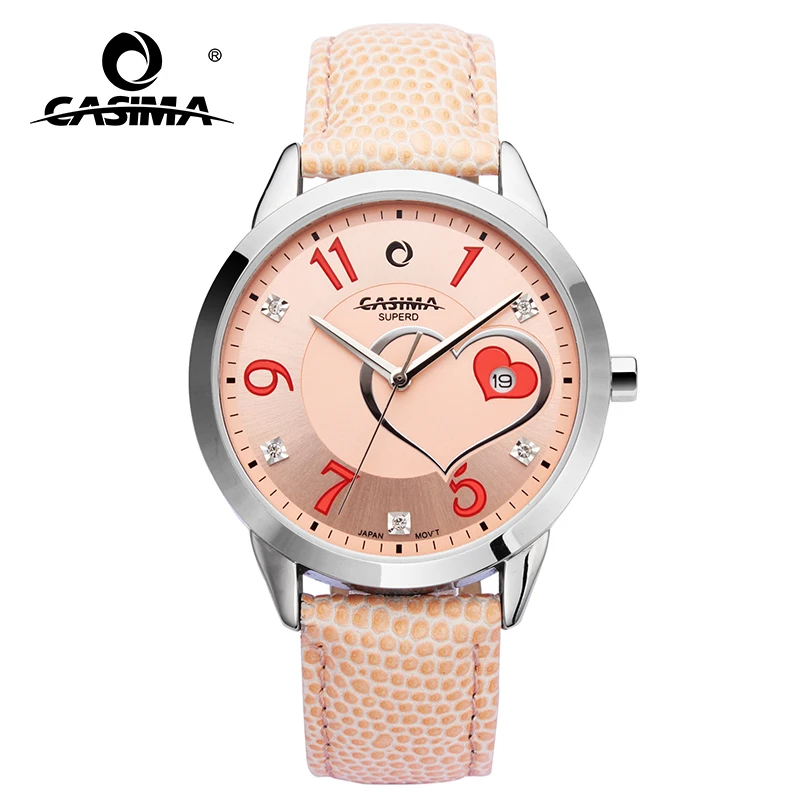CASIMA Couple Watches Simple Trendy Fashion Watch Versatile Waterproof Luminous Ladies Quartz Watch Model SP-2601-1004