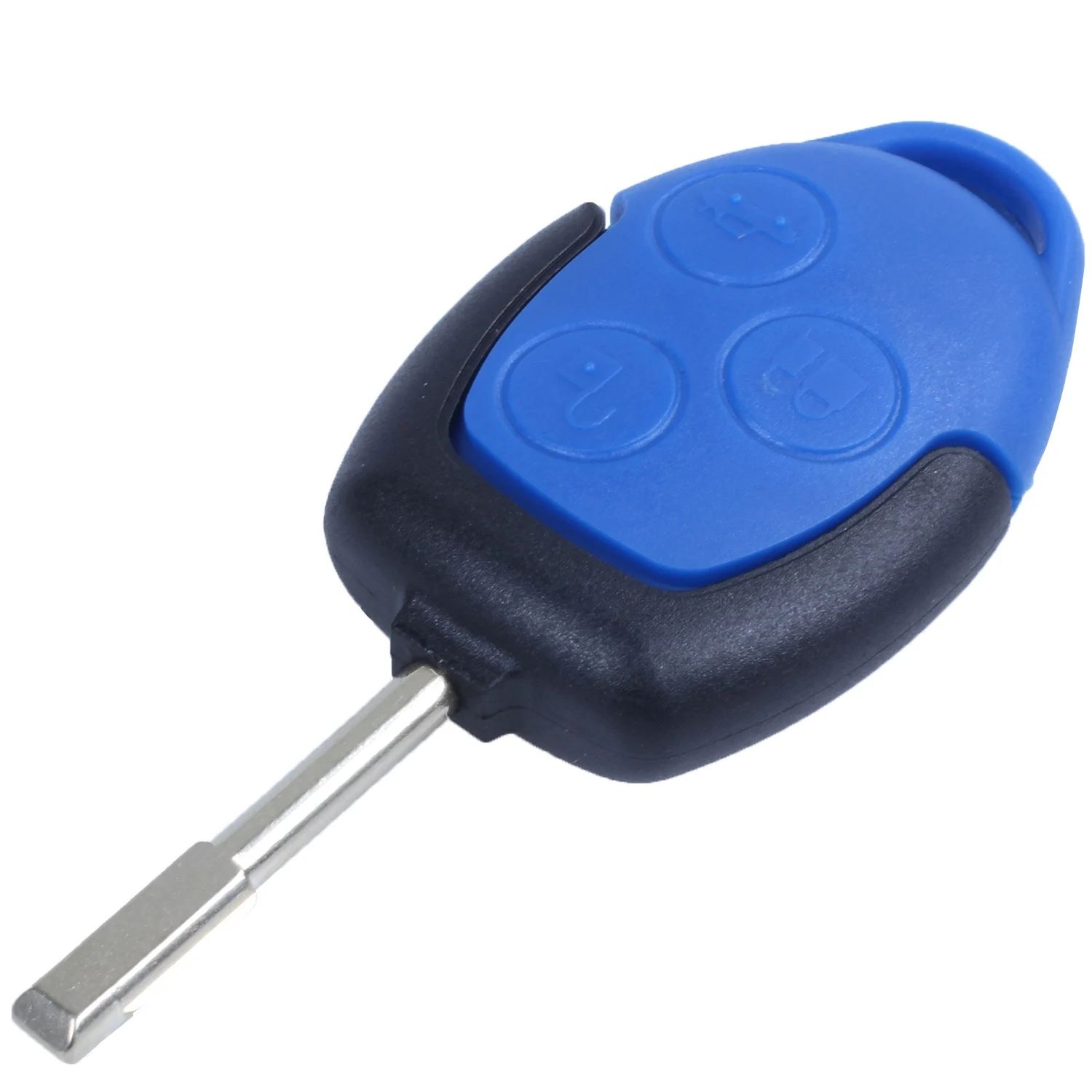 3 button cover shell key remote control body & keys for ford transit blue