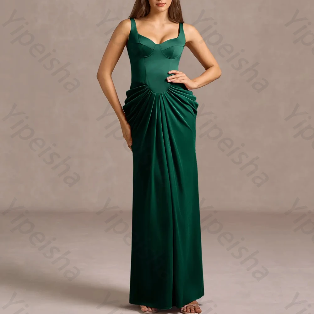

Elegant Spaghetti Strap Sleeveless Evening Dresses Sexy Backless Long Dress Exquisite High Quality Prom Party Gowns Customized