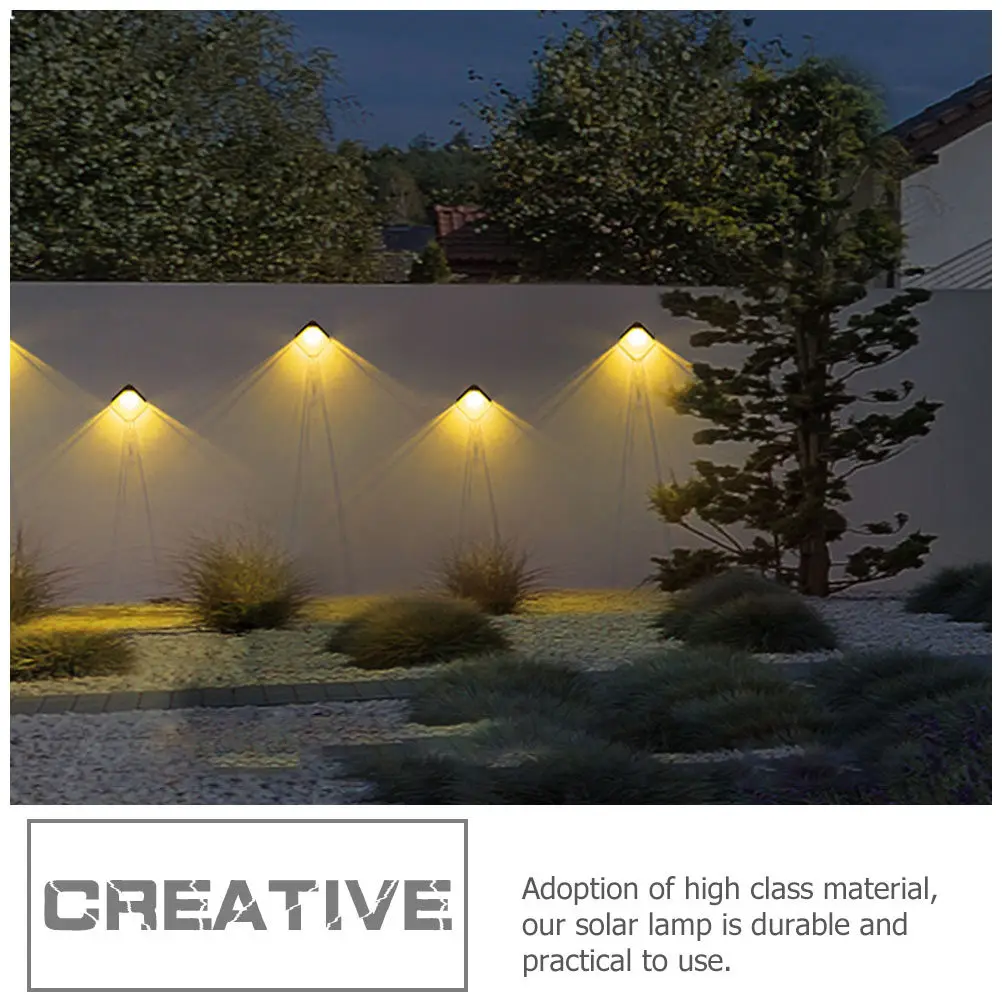 Garden Solar Wall Light LED Outdoor Lamp Automatic Day Charge Night Light Wall Mounted for Yard Pathway Corridor Decor