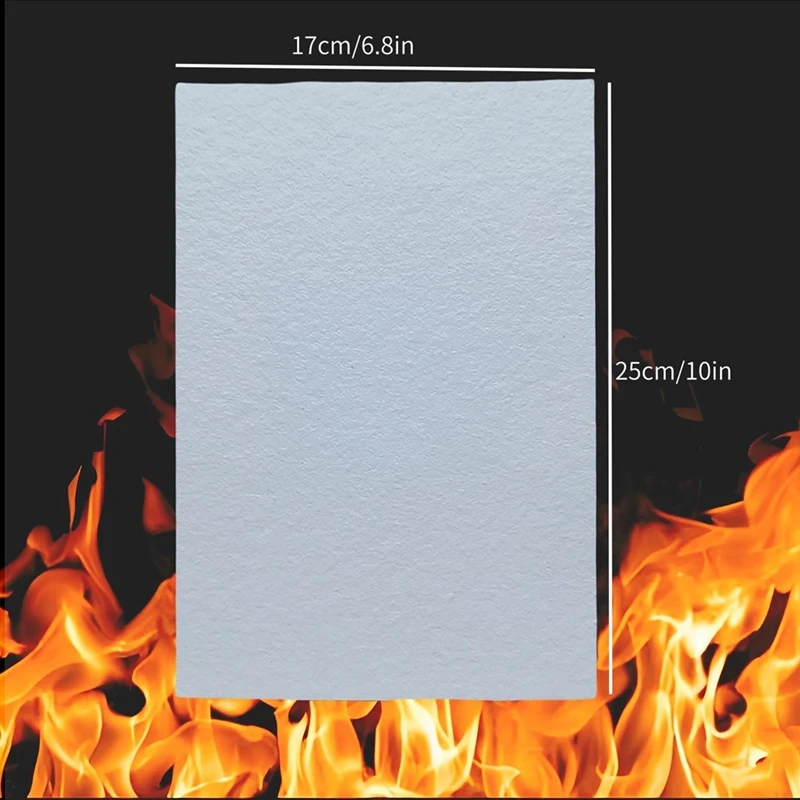 8 Pieces High Temperature Gasket Paper White  Fiber Gasket Material Fireproof Insulation Board For Pellet Stove