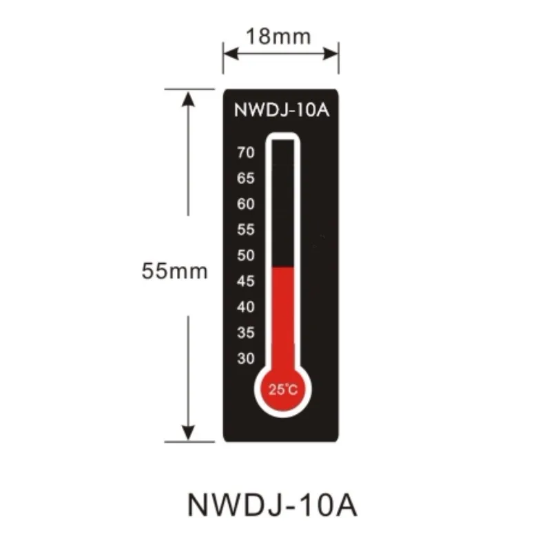 NWDJ-10A 25-70 degree precision repeated color temperature measurement paper digital temperature measurement sticker
