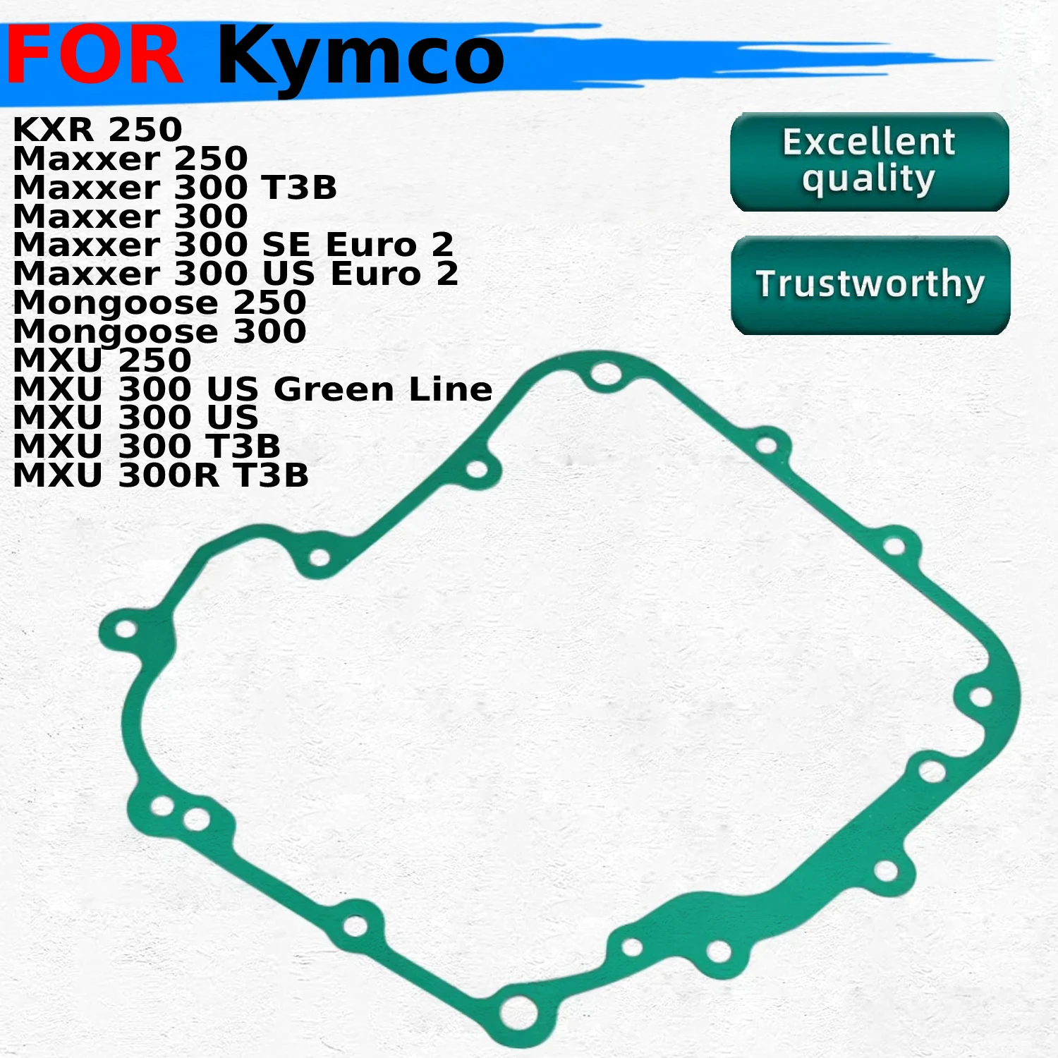 

Прокладка крышки генератора мотоцикла для Kymco KXR 250 Maxxer 300 T3B SE US Euro 2 Mongoose MXU 300 US Green Line OEM: 11394-LBA7-900