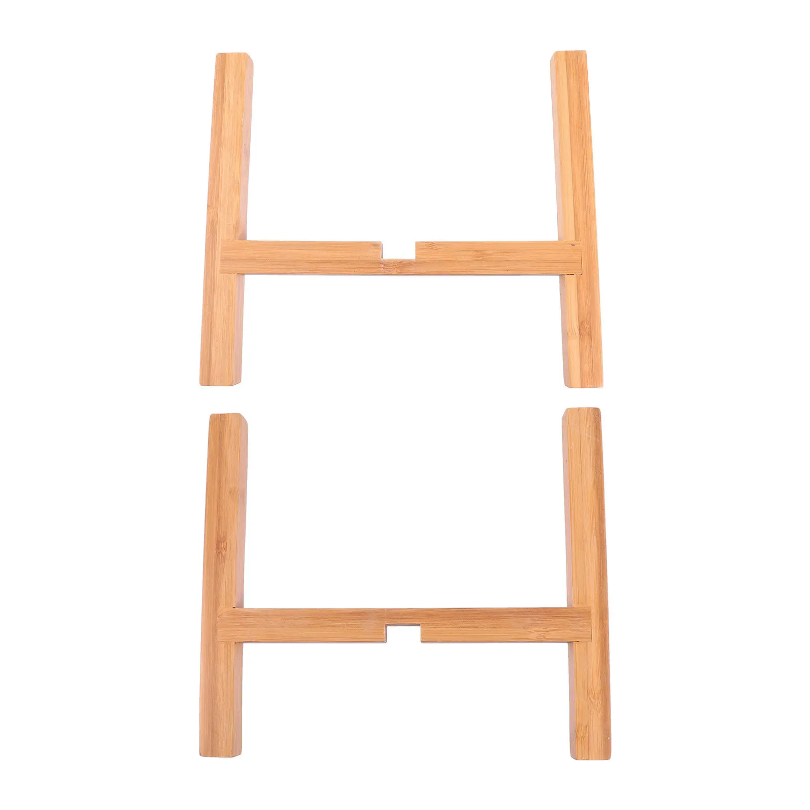 Bamboo Plant Stand Flower Pot Rack Sturdy Rustic Potted Plant Holder for Indoor Outdoor Home Garden Patio Office